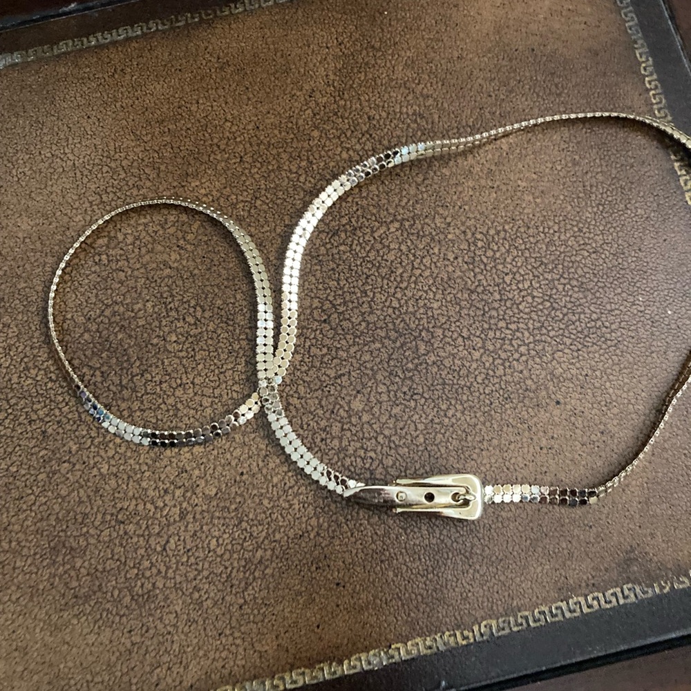 Vintage Gold Metallic Flexible Belt